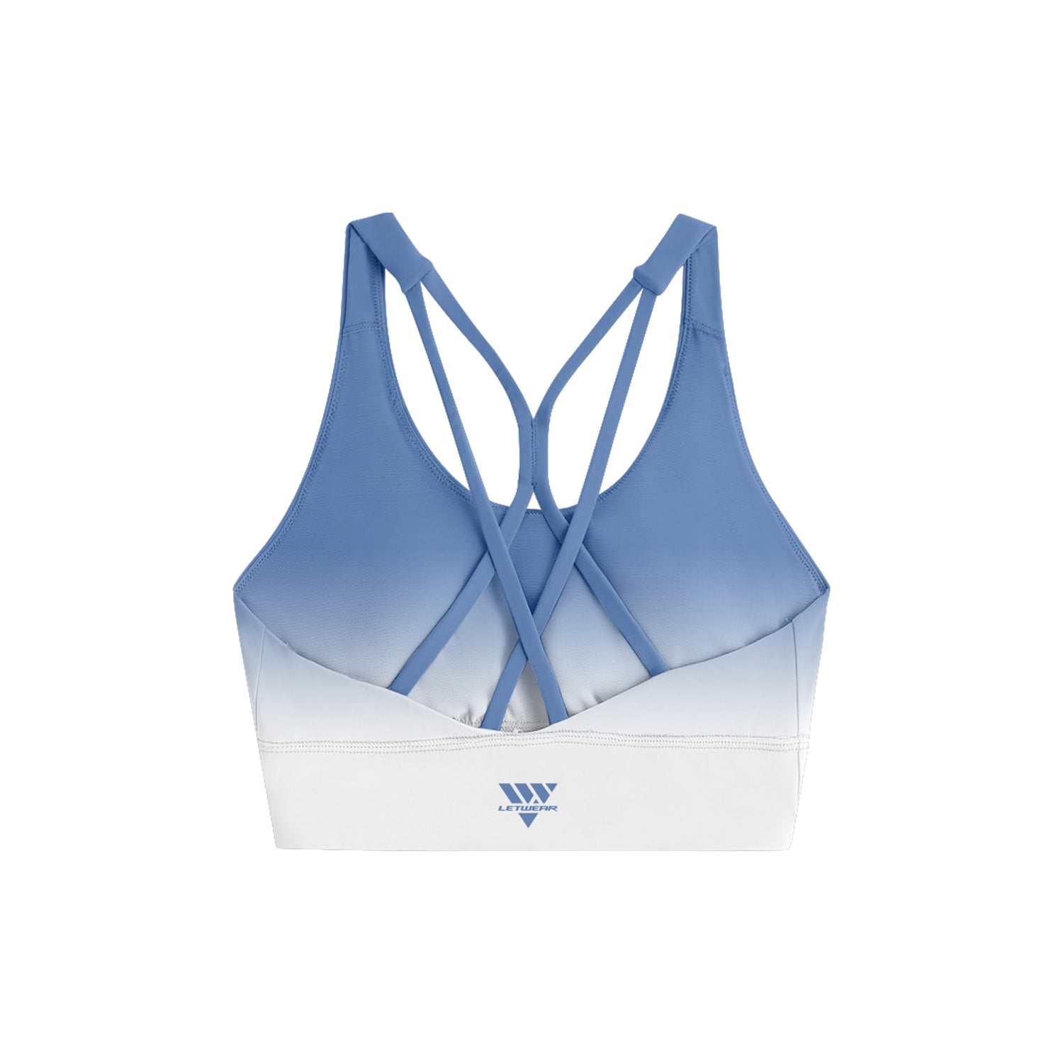 back stripes sports bra